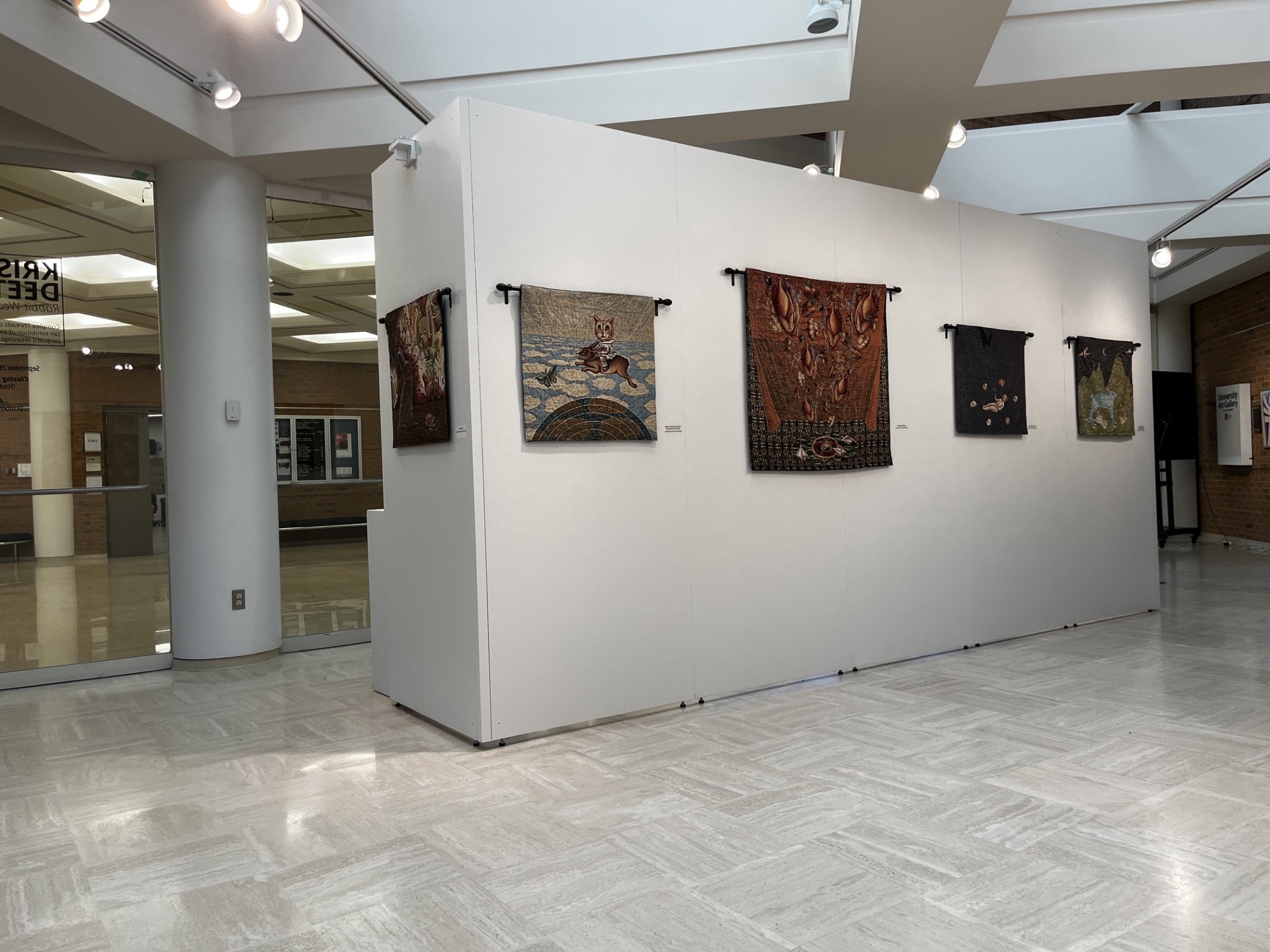 Deetz exhibition shot looking northwest toward the open door